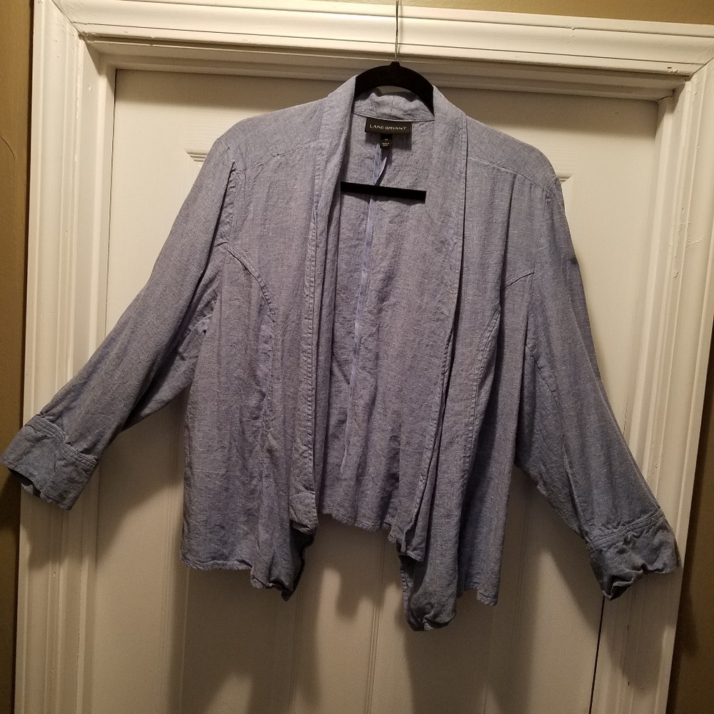 Lane Bryant chambray jacket size 20